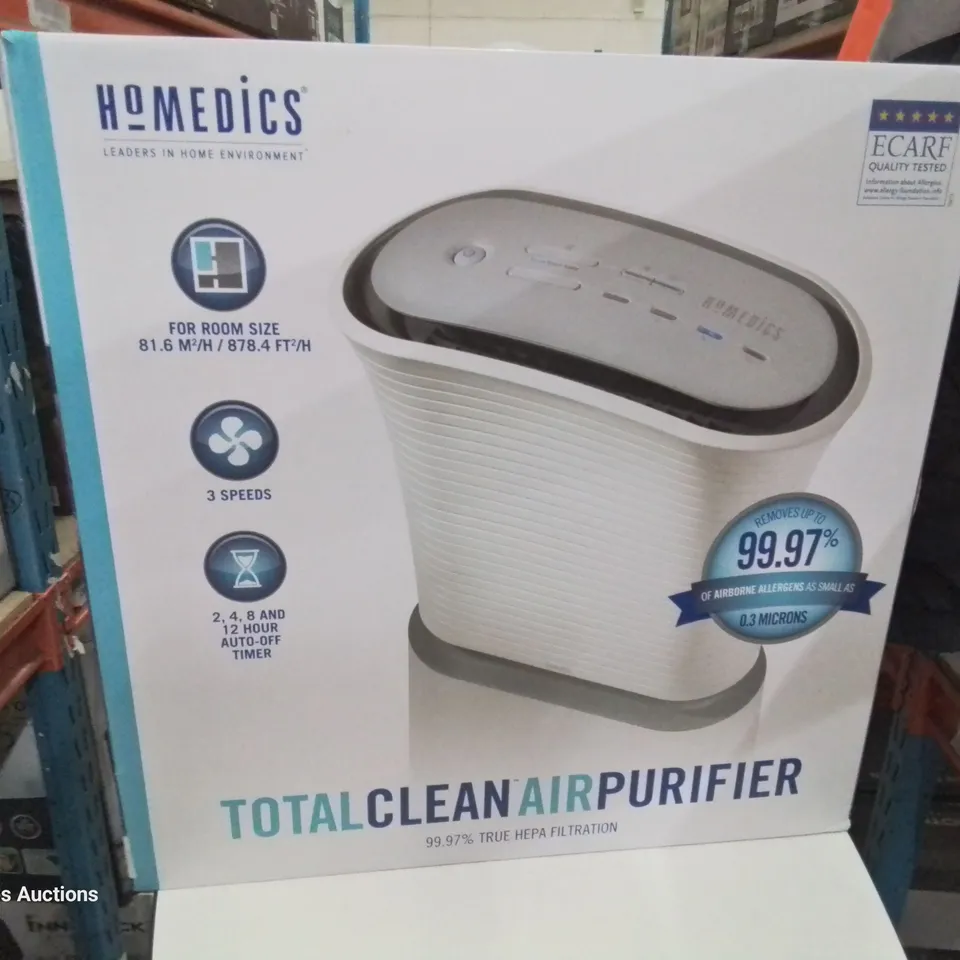 BOXED HOMEDICS TOTAL CLEAN AIR PURIFIER