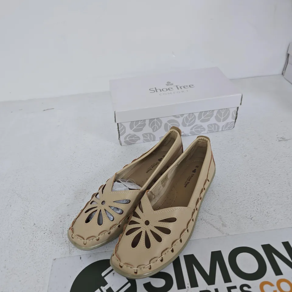 SHOE TREE COMFORT PALMA BEIGE WOMEN'S SHOES – UK 8