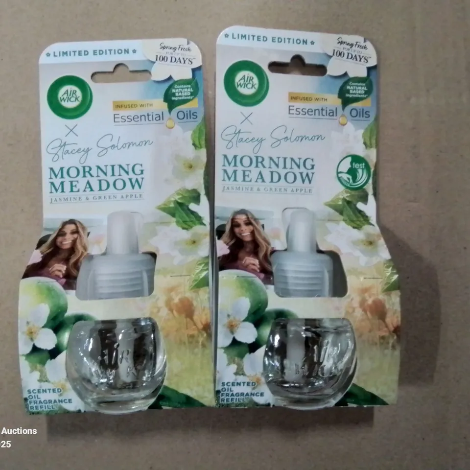 BOXED SET OF 6 AIR WICK LIQUID ELECTRICAL SINGLE REFILL MORNING MEADOW 