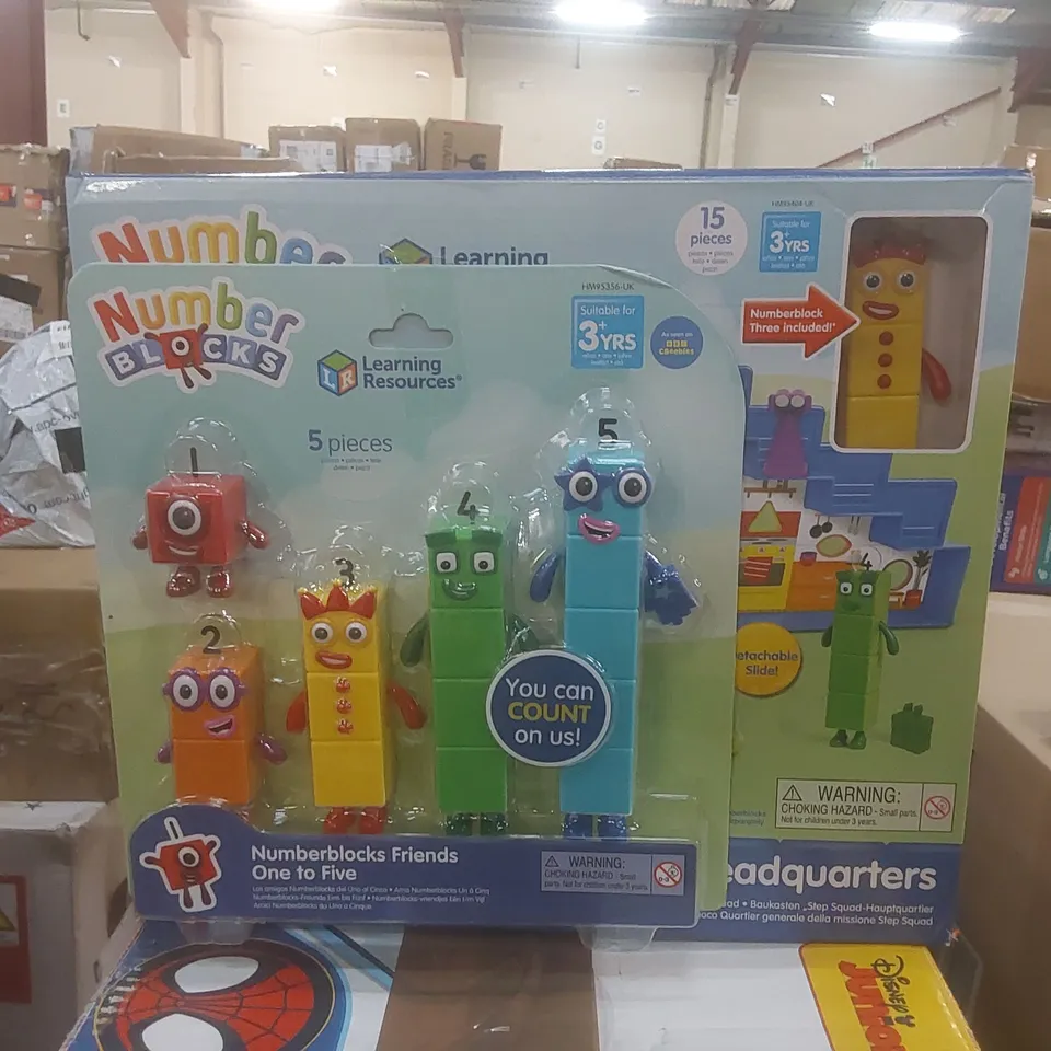 BOXED LEARNING RESOURCES NUMBERBLOCKS STEP SQUAD MISSION HEADQUARTERS AND FRIENDS ONE TO FIVE BUNDLE RRP £49.99