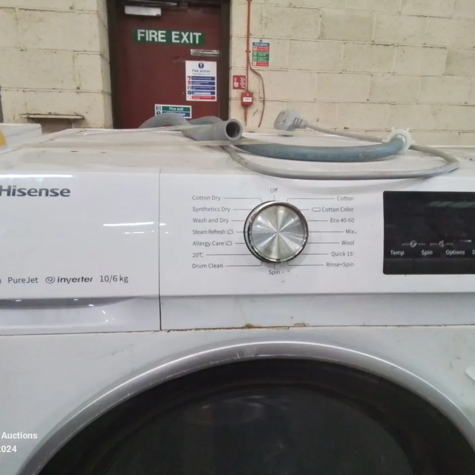 HISENSE WDQY1014EVJM 60CM FREESTANDING 10KG FRONT LOAD WASHER DRYER - UNPROCESSED RAW RETURN