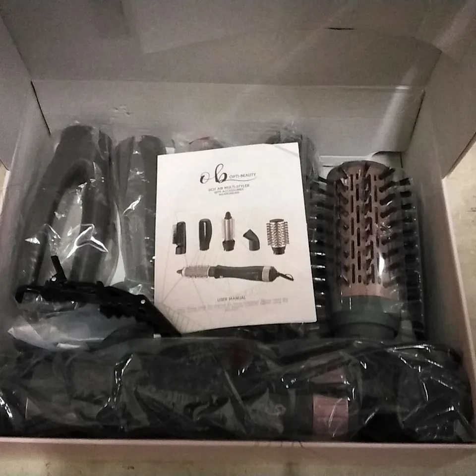 OPTI-BEAUTY HOT AIR MULTI- STYLER WITH ACCESSORIES