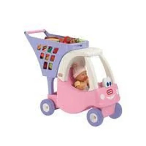 BOXED LITTLE TIKES PRINCESS COZY COUPE SHOPPING CART (1 BOX)