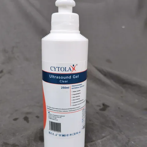 LOT OF APPROXIMATELY 24 250ML CYTOLA ULTRASOUND CLEAR GELS