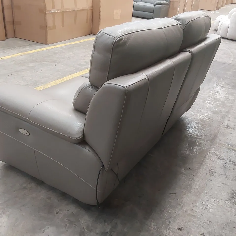 QUALITY DESIGNER ITALIAN MADE PATRIZIO 2 SEATER ELECTRIC RECLINER LEATHER SOFA