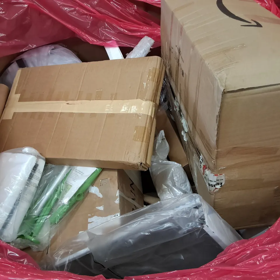 PALLET OF ASSORTED HOUSEHOLD ITEMS TO INCLUDE TRUNKI STORAGE,DIGITAL ULTRASONIC CLEANER AND 16 SHEET CUTTER