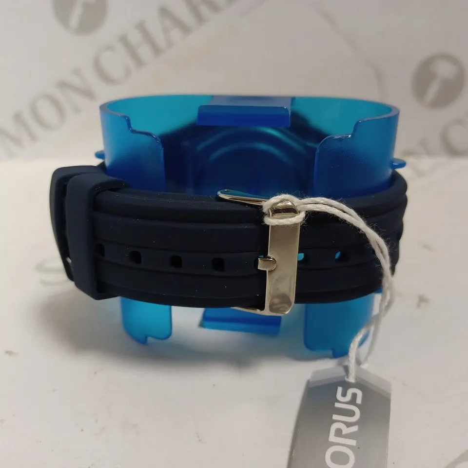 LORUS WATER RESISTANT DIGITAL WATCH WITH RUBBER STRAP