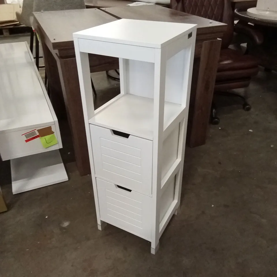 SOBUY BATHROOM STORAGE UNIT - WHITE