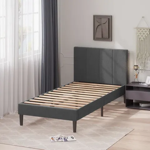 BOXED ARLEY SMART USB UPHOLSTERED BED FRAME - SIZE UNSPECIFIED (1 BOX)