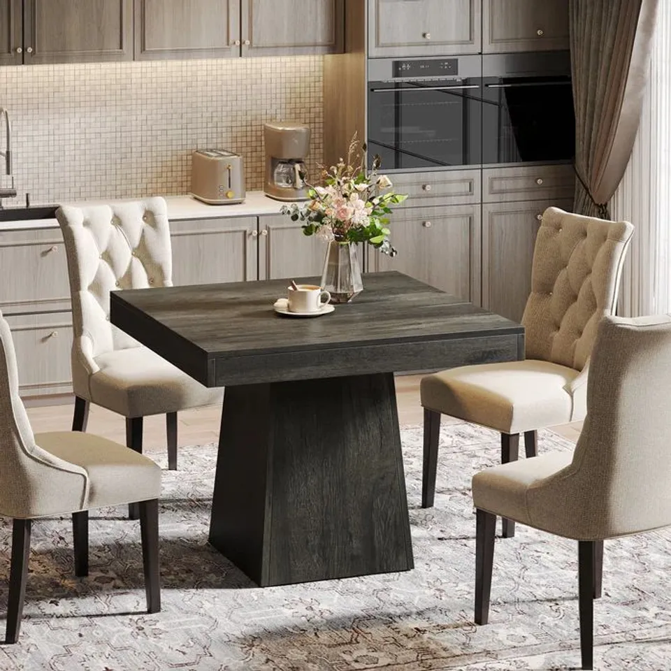 BOXED FARMHOUSE SQUARE DINING TABLE