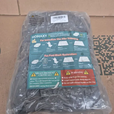 HOMAXY ANTI-SLIP RUG 120X160 CM – DARK GREY
