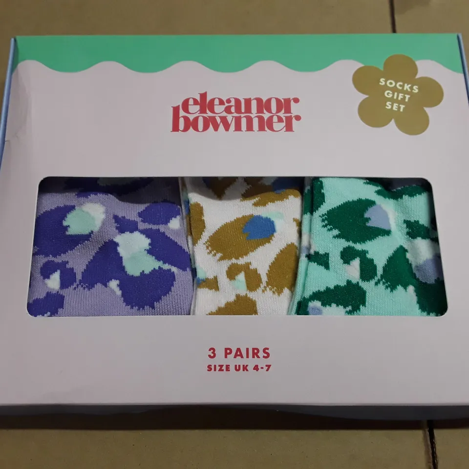 ELEANOR BOWMER 3PAIR SOCK GIFT SET UK 4-7