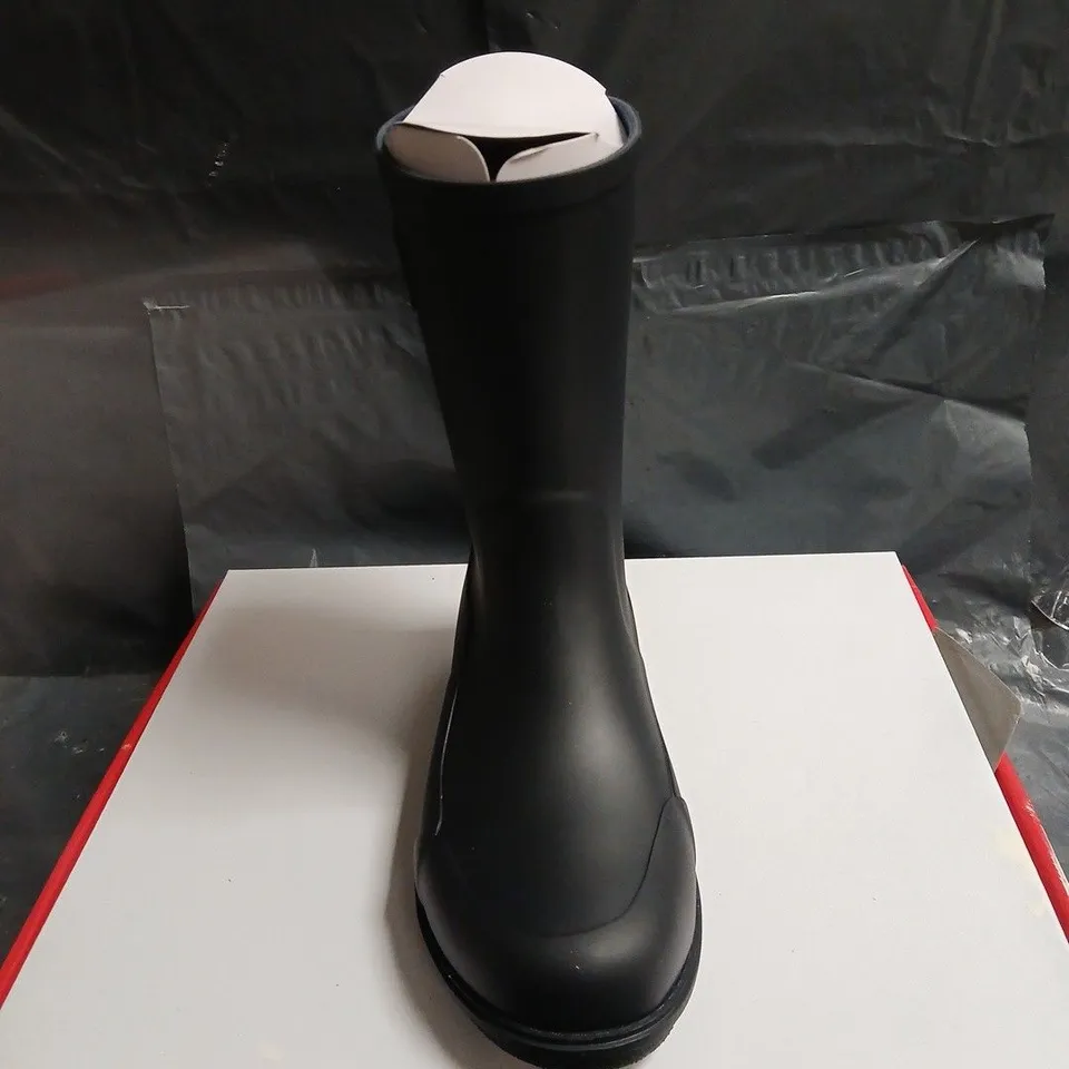 FITFLOP WOMEN'S BLACK KNEE-HIGH RAIN BOOTS UK 6