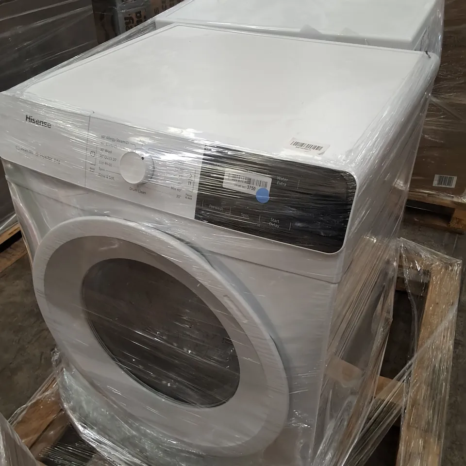HISENSE 60CM FS 8 KG FRONT LOAD WASHING MACHINE AND HISENSE FREESTANDING 6KG WASHING MACHINE WHITE - UNPROCESSED RAW RETURNS