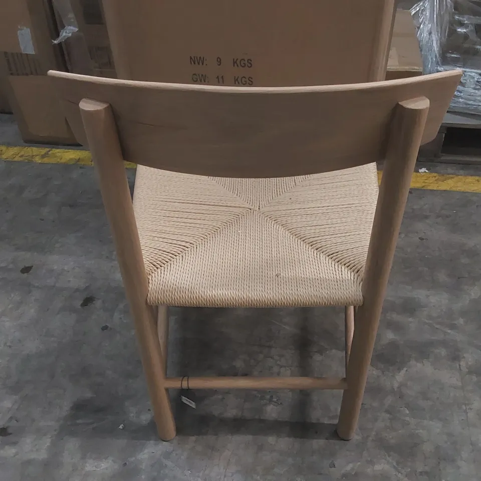BOXED LONGWORTH OAK DINING CHAIR NATURAL RAW OAK