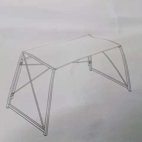 BOXED METAL FRAME DESK
