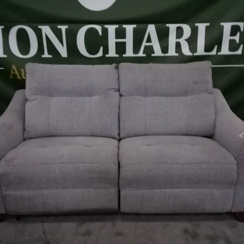 QUALITY DESIGNER 3 SEATER ELECTRIC RECLINER SOFA (2PCS) - GREY FABRIC