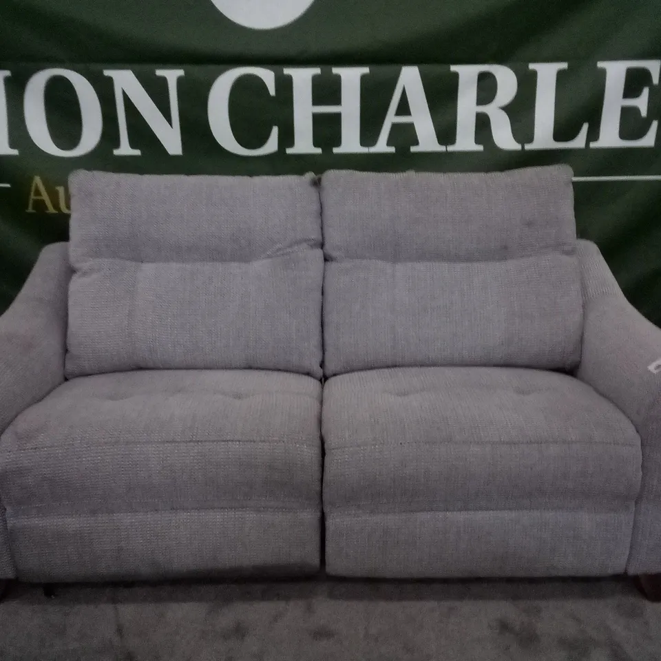 QUALITY DESIGNER 3 SEATER ELECTRIC RECLINER SOFA (2PCS) - GREY FABRIC