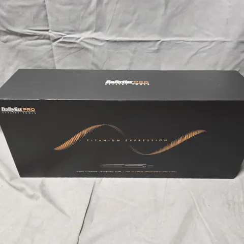 BOXED BABYLISS PRO TITANIUM EXPRESSION HAIR STRAIGHTENER