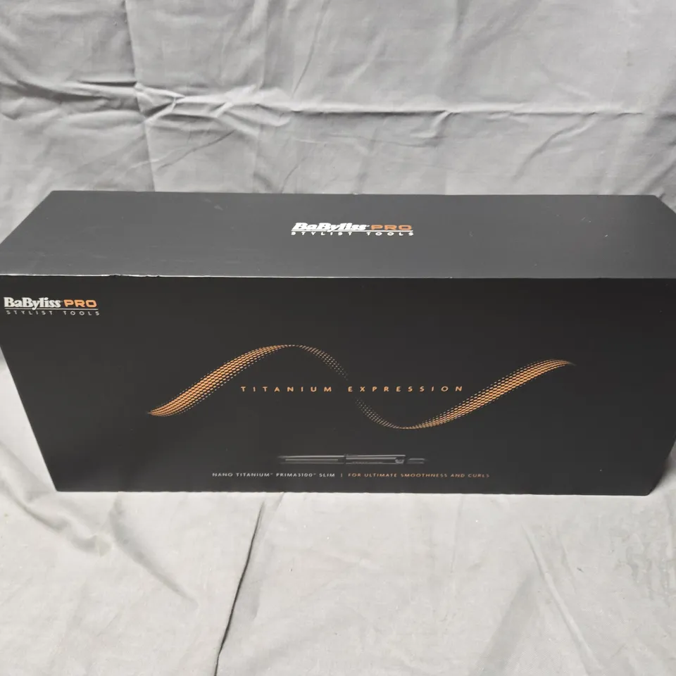 BOXED BABYLISS PRO TITANIUM EXPRESSION HAIR STRAIGHTENER