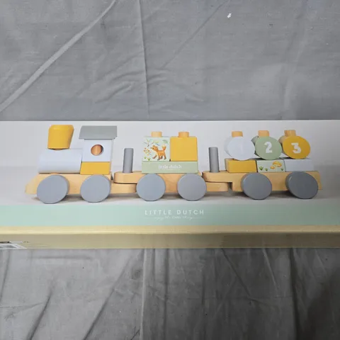 LITTLE DUTCH WOODEN TRAIN SET – BOXED