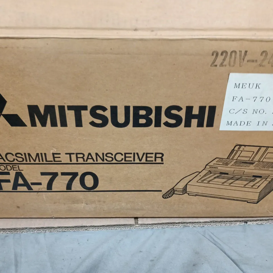 MITSUBISHI FA-770 FACSIMILE TRANSCEIVER – BOXED