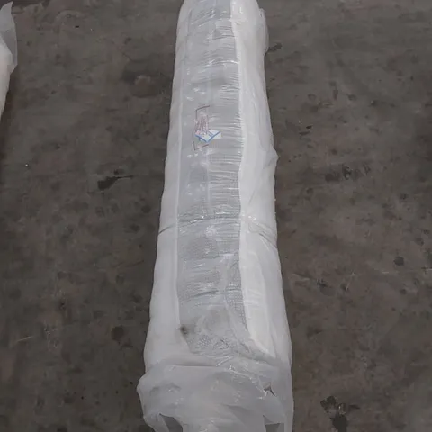 QUALITY BAGGED AND ROLLED HYBRID 4'6" MEMORY NATURAL FOAM MATTRESS