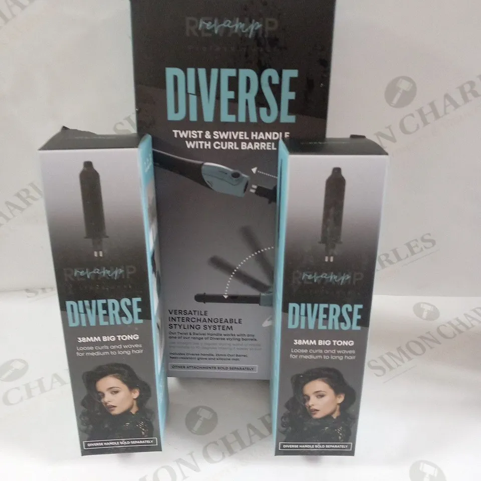 BOXED REVAMP DIVERSE TWIST & SWIVEL HANDLE WITH CURL BARREL TO-2000-EU