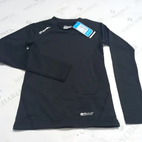 SONDICO LONG SLEEVE BASE CORE IN BLACK - 9/10 Y