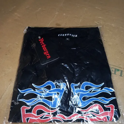 VERBORGEN BLACK T-SHIRT SIZE M 