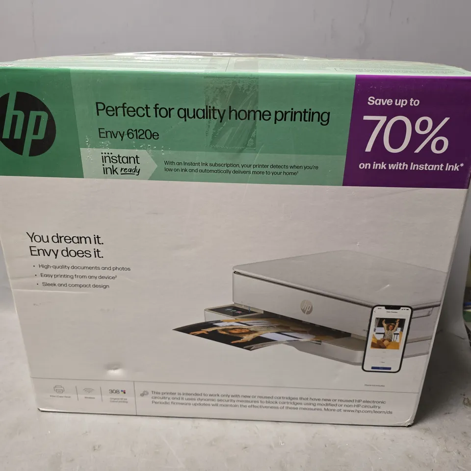 BOXED HP ENVY 6120E PRINTER 