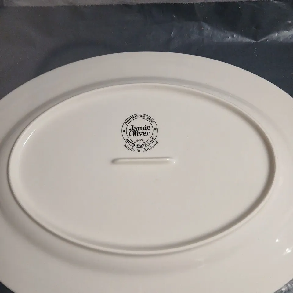 JAMIE OLIVER 13 INCH FINE DINNERWARE WAVES OVAL SERVING PLATE