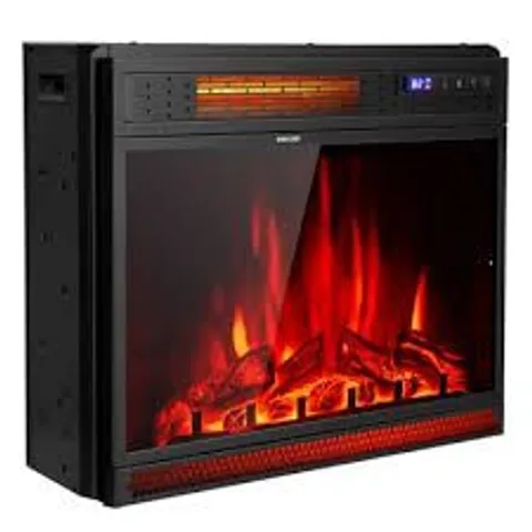 BOXED 64CM ELECTRIC FIREPLACE WALL MOUNTED WITH REMOTE AND THERMOSTAT