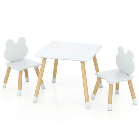 BOXED COSTWAY SET OF 2 KIDS CUTE FROGGY DESIGN CHAIRS - WHITE