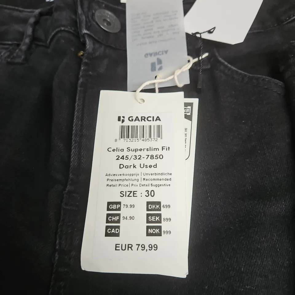 Garcia Celia Superslim Fit Jeans – Dark Wash, Size 30 (Womens)