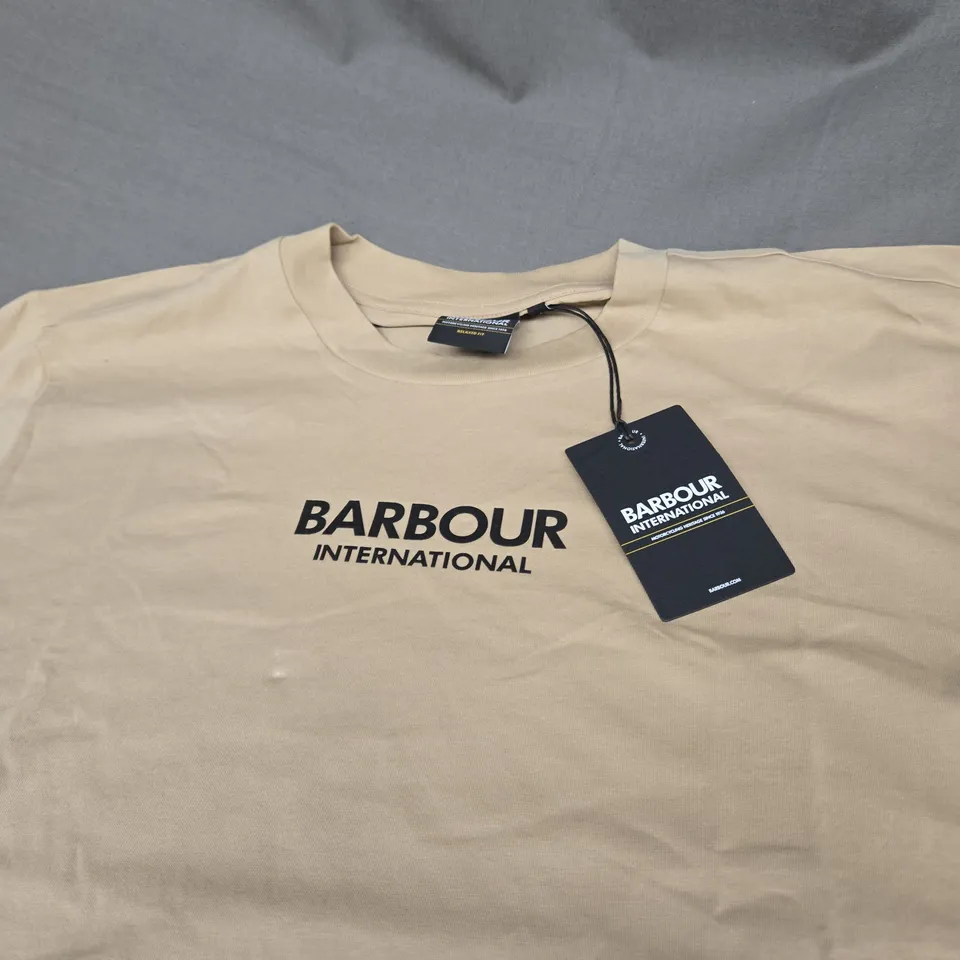 BARBOUR INTERNATIONAL LOGO T-SHIRT SIZE L