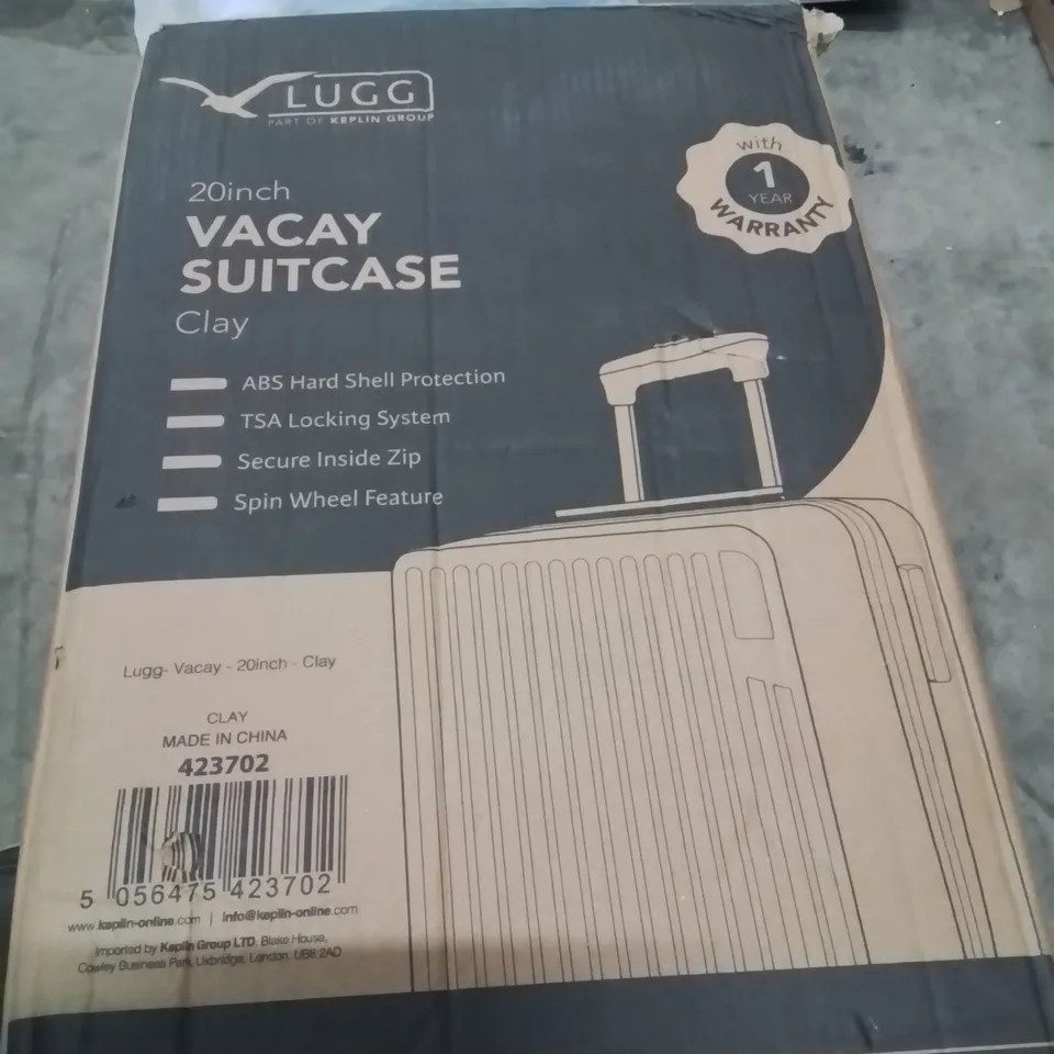 BOXED LUGG 20INCH VACAY SUITCASE CLAY