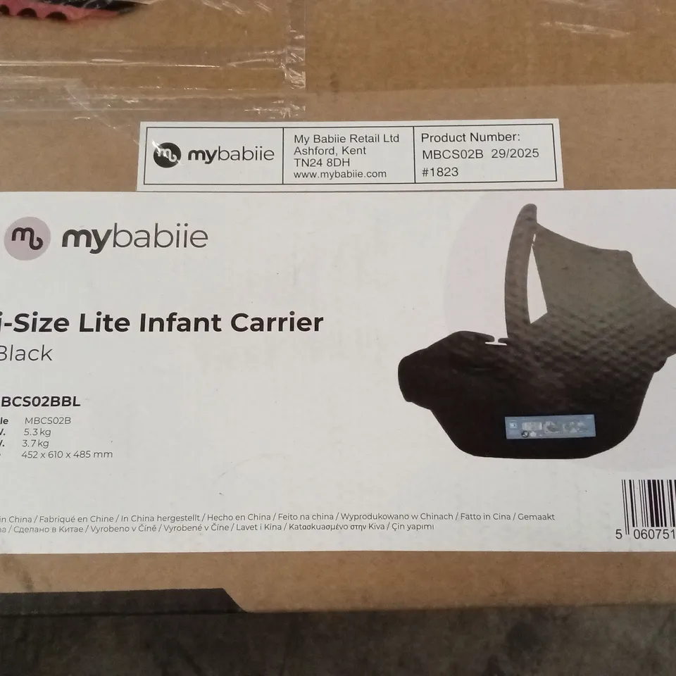 BOXED MY BABIIE I-SIZE LITE INFANT CARRIER