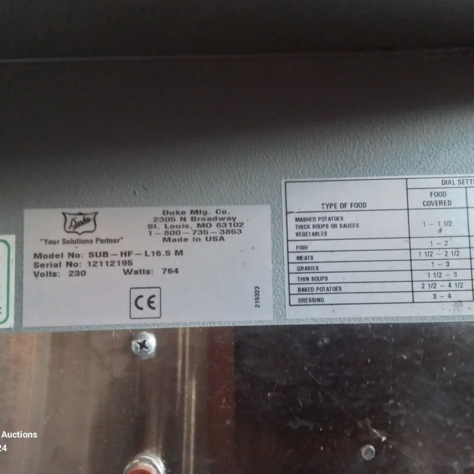 STAINLESS STEEL COMMERCIAL DUKE SWH700 SUBWAY FOOD WARMER HEATED DROP IN PAN USED