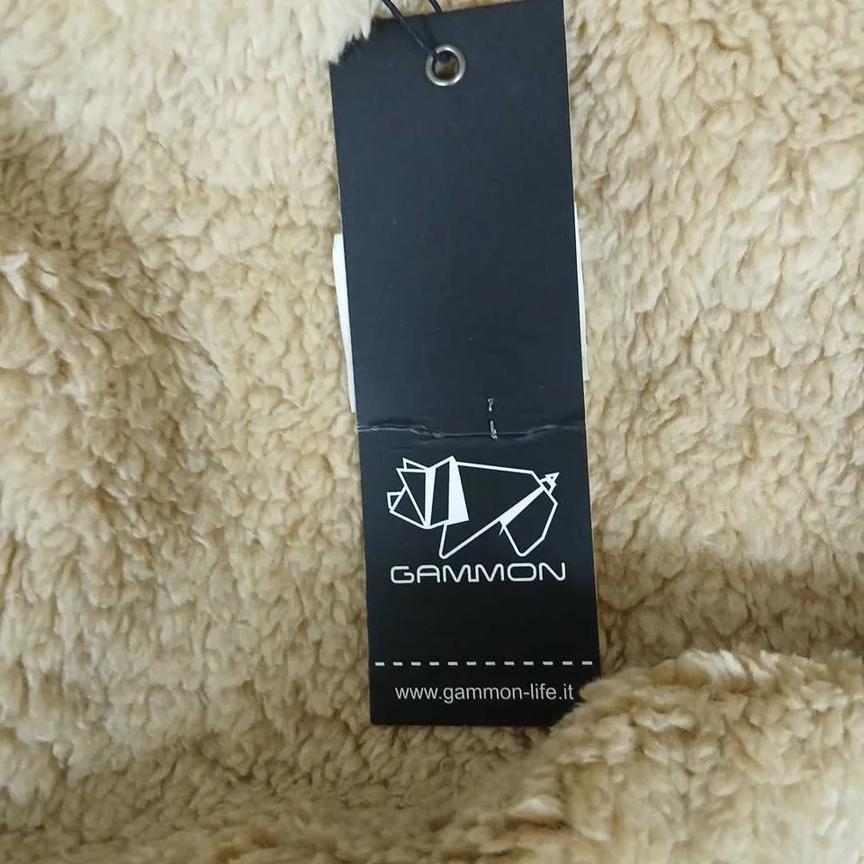 GAMMONWEAR NAVY PUFFER JACKET WITH SHEARLING LINING – XL (STYLED IN ITALY)