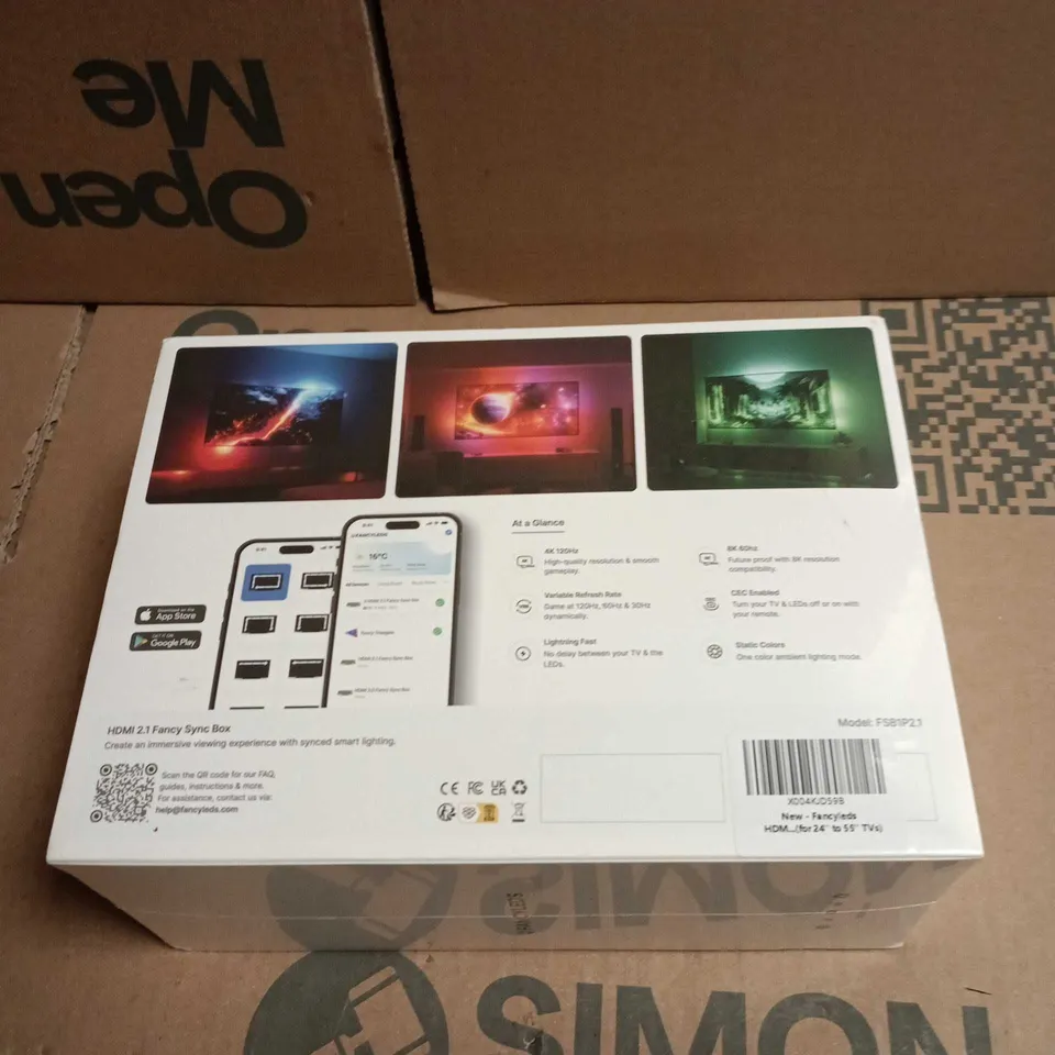 FANCYLEDS HDMI 2.1 FANCY SYNC BOX BOXED, SEALED