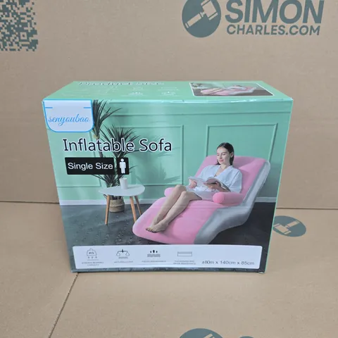 INFLATABLE SOFA – SINGLE SIZE IN PINK 