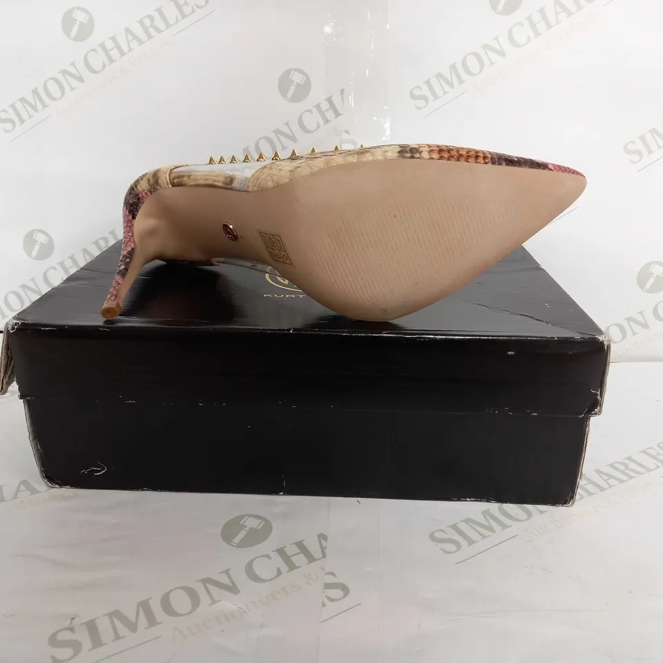 KURT GEIGER ARTIE PINK COMB PLATFORM SHOES - EU WOMENS 40