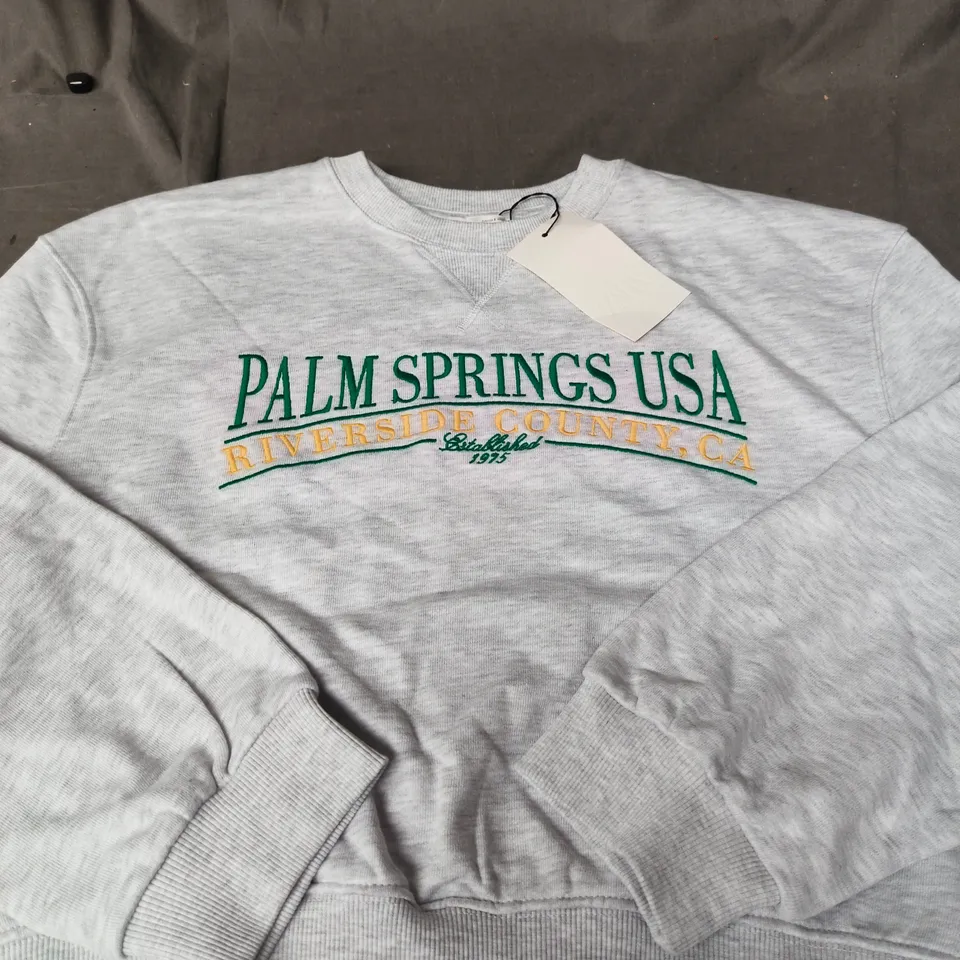 ZARA PALM SPRINGS USA SWEATSHIRT – SIZE S