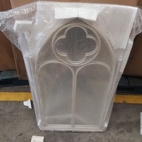 BOXED ARCHED GOTHIC GARDEN MIRROR