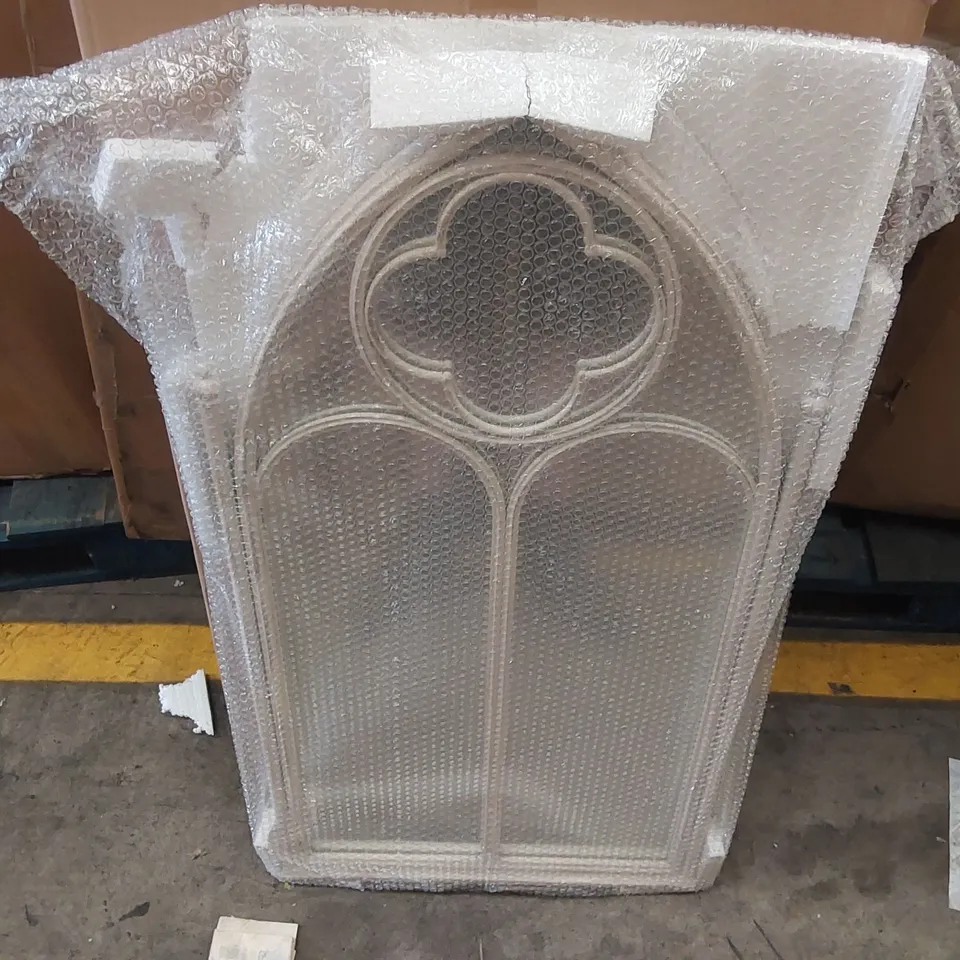 BOXED ARCHED GOTHIC GARDEN MIRROR