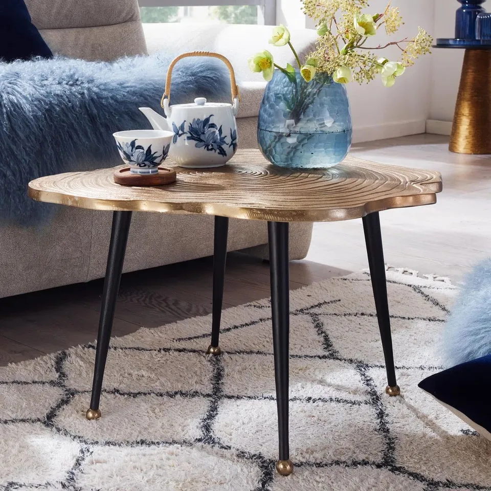 BOXED WOHNLING ROUND COFFEE TABLE 81X40CM - NATURAL (1 BOX)