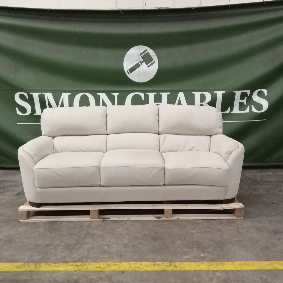 QUALITY DESIGNER ITALIAN MADE 3 SEATER LEATHER SOFA