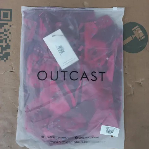 bagged outcast kARMA midi dress in hazey rose size large