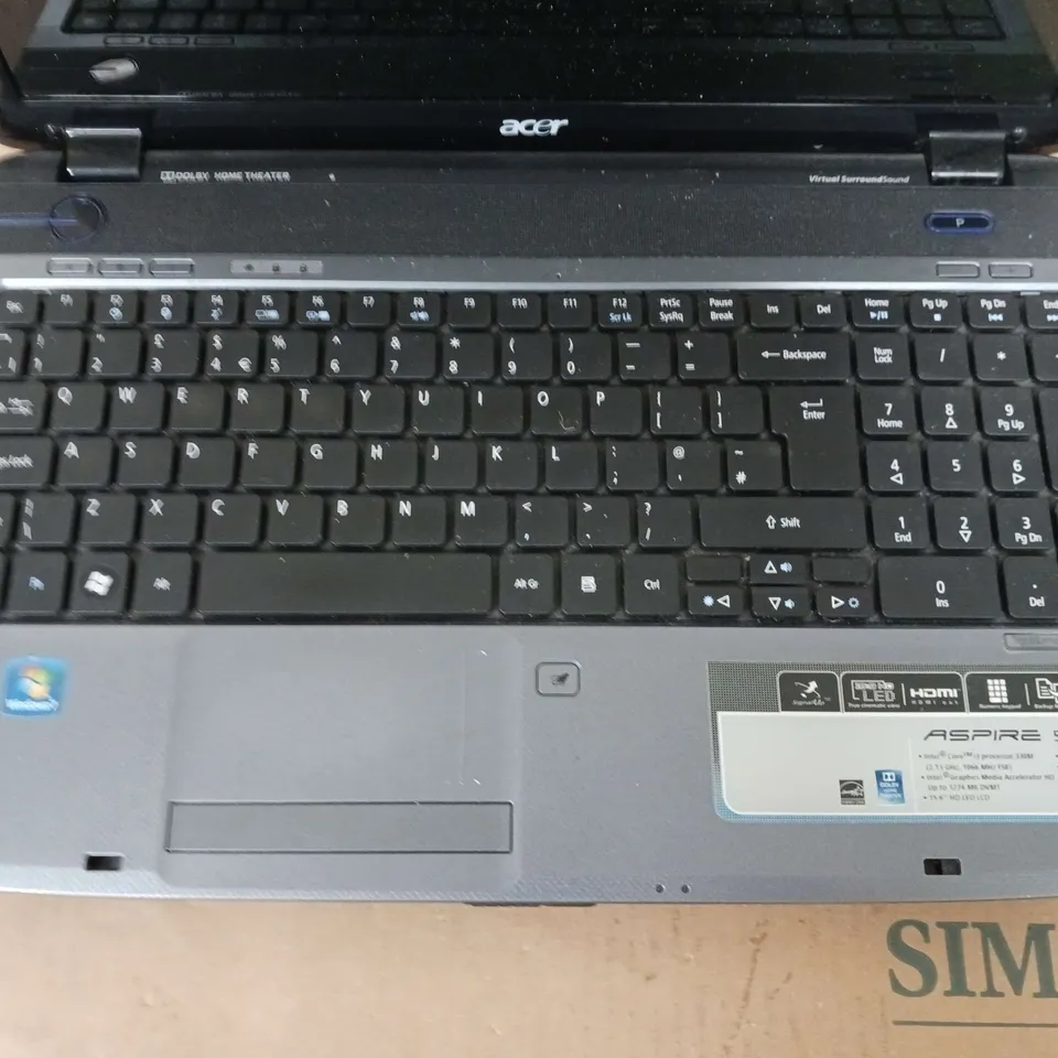 ACER ASPIRE 5740 15 INCH I3 M 330 2.13GHZ